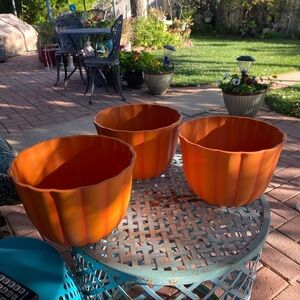 Classics Home & Garden Pumpkin Planter Trio
